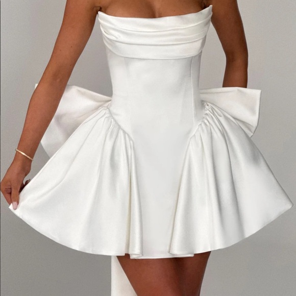 Babyboo Trinity Mini Dress - White Medium M - Picture 3 of 6